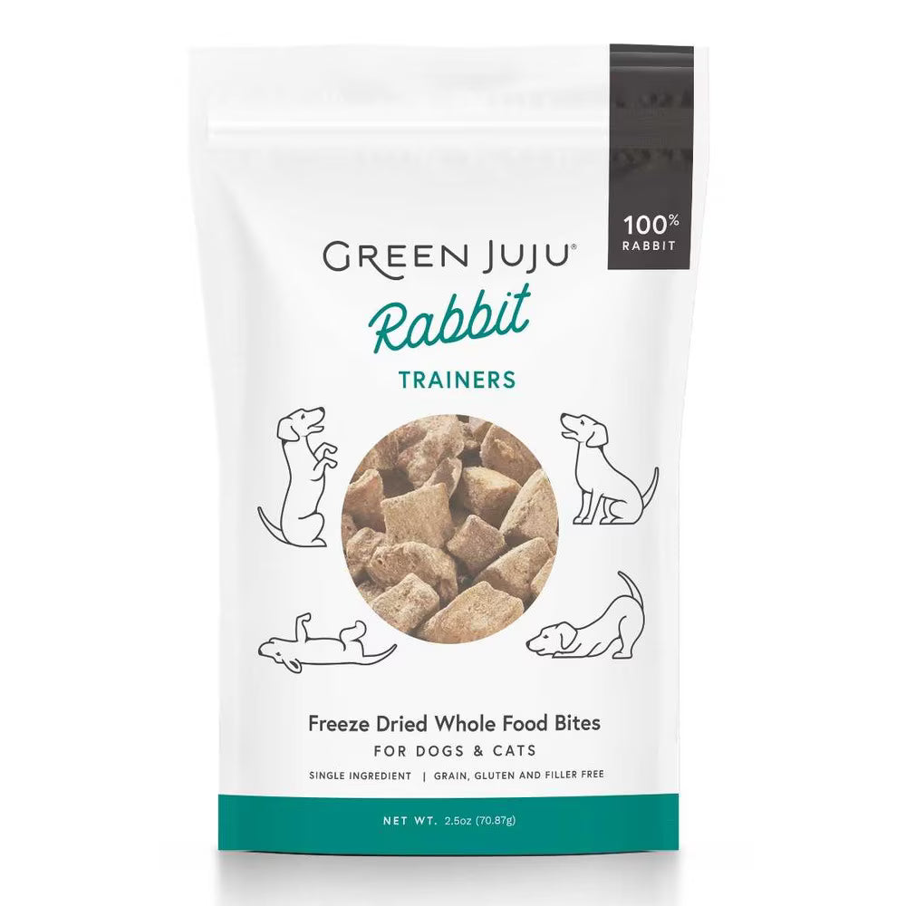 Green Juju Rabbit Freeze Dried Trainers-2.5 oz Bag