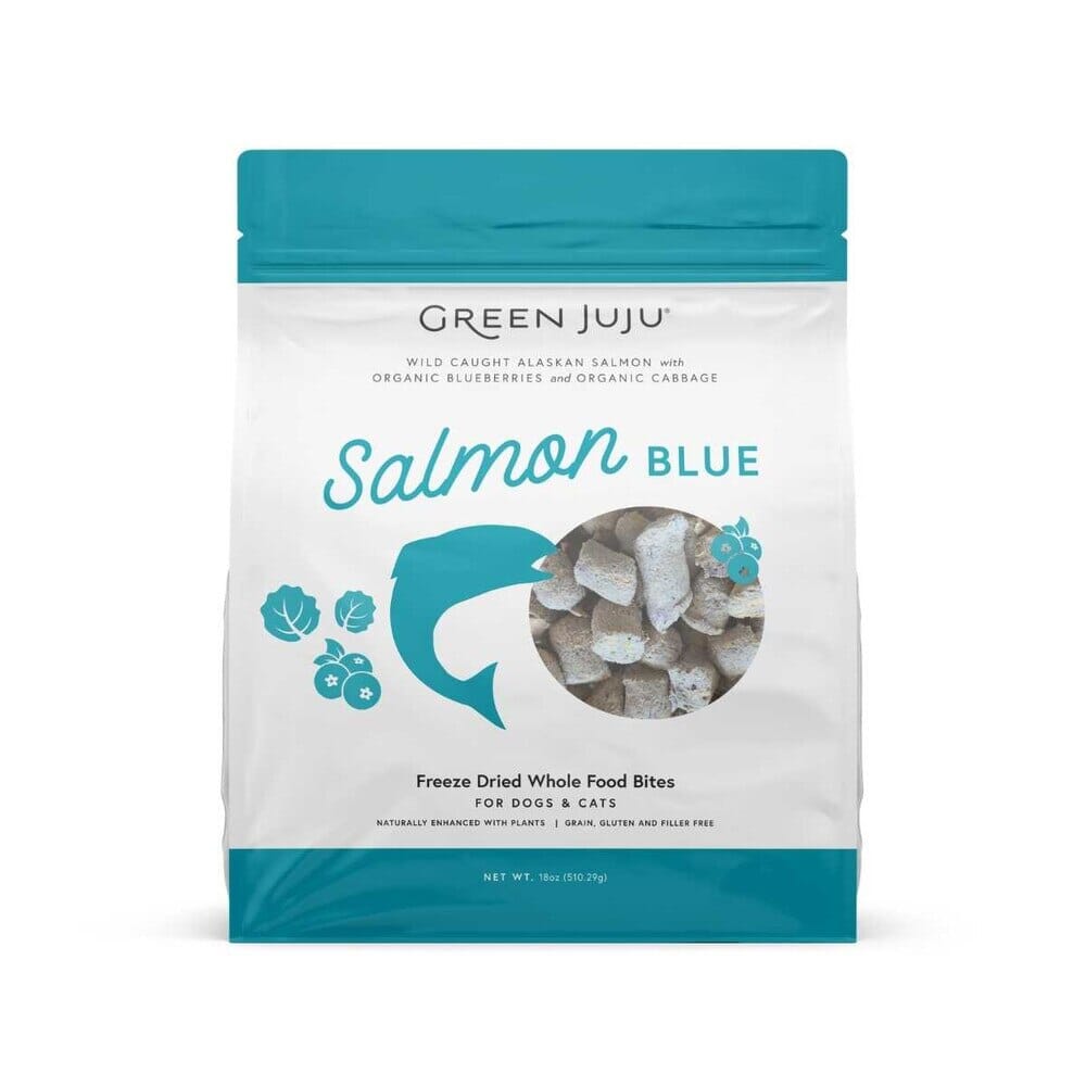 Green Juju SalmonBlue Freeze Dried Toppers-18 oz Bag