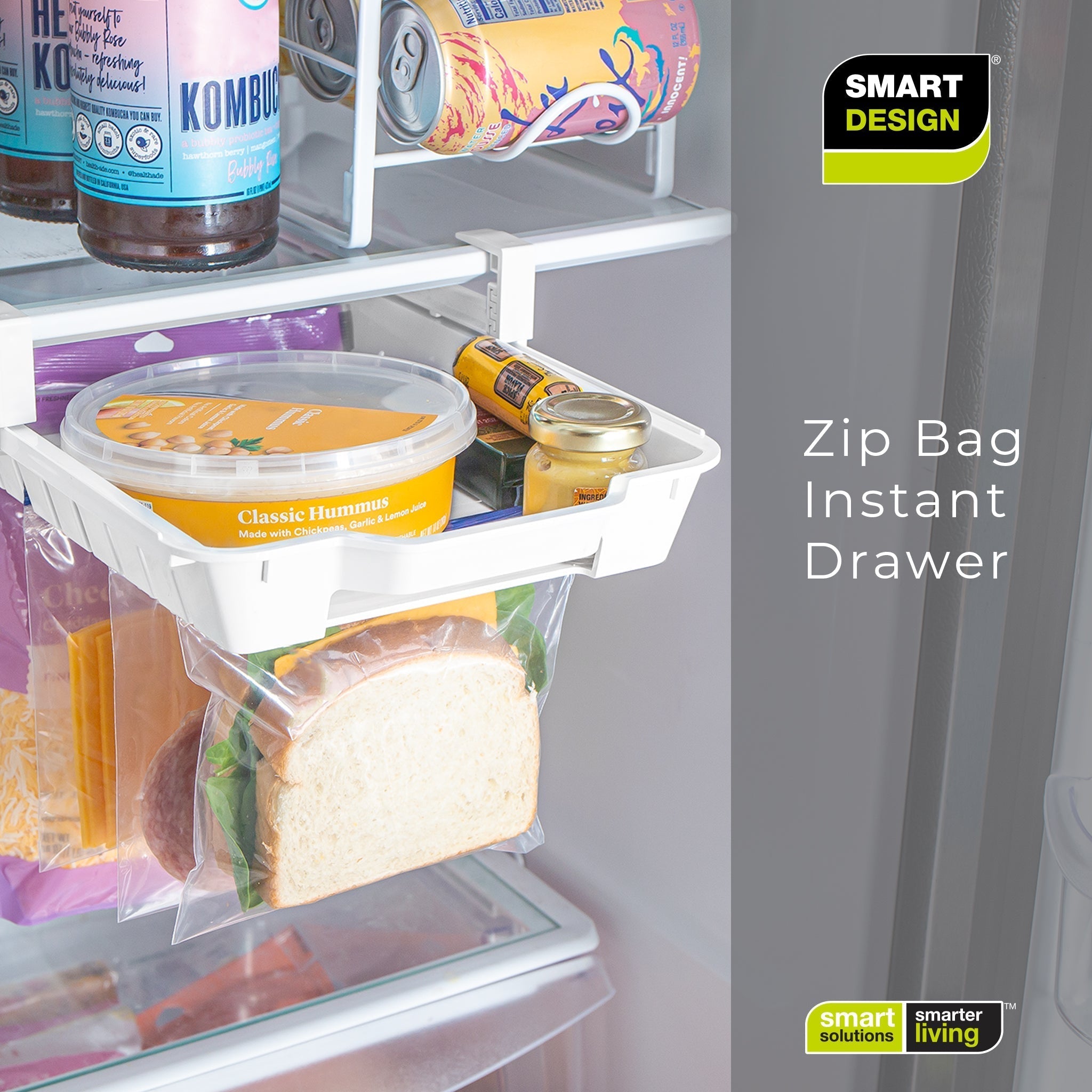 Pull-Out Zip Lock Holder – New & Improved Rail System