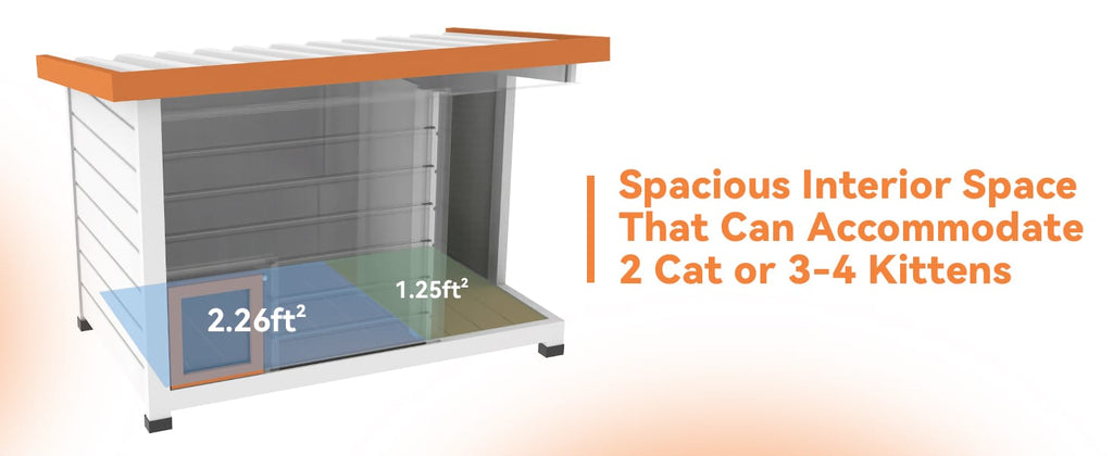 PETSFIT Heated Cat House Outdoor [Only available in the USA]
