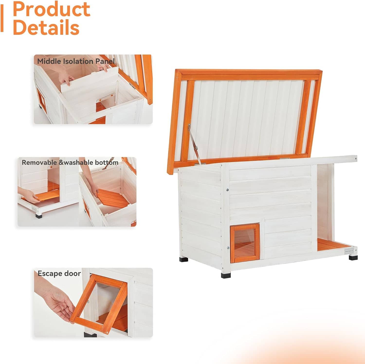 PETSFIT Heated Cat House Outdoor [Only available in the USA]