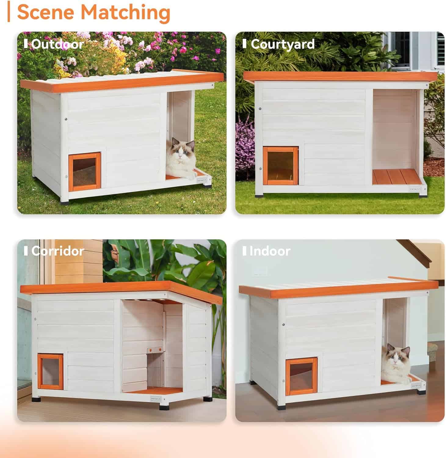 PETSFIT Heated Cat House Outdoor [Only available in the USA]