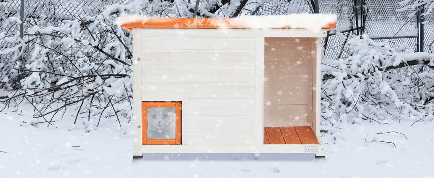 PETSFIT Heated Cat House Outdoor [Only available in the USA]