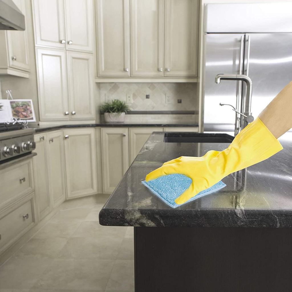 Heavy Duty Scrub Sponge with Odorless Bamboo and Rayon Fiber