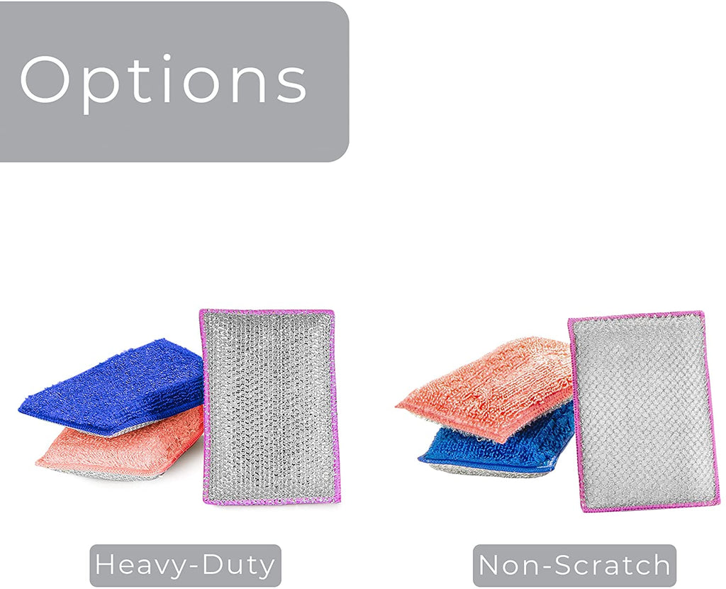 Heavy Duty Scrub Sponge with Odorless Bamboo and Rayon Fiber
