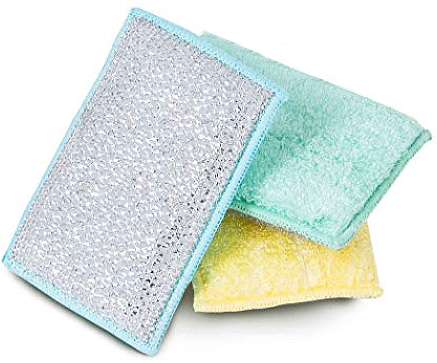 Heavy Duty Scrub Sponge with Odorless Bamboo and Rayon Fiber