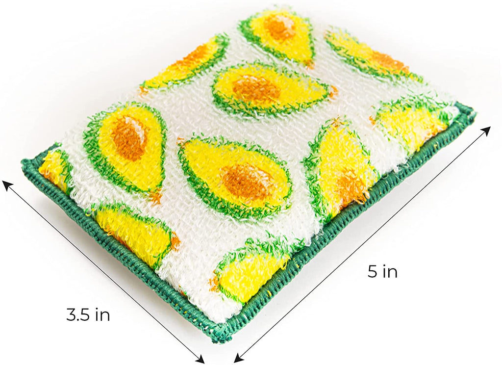 Heavy Duty Scrub Sponge with Odorless Bamboo and Rayon Fiber