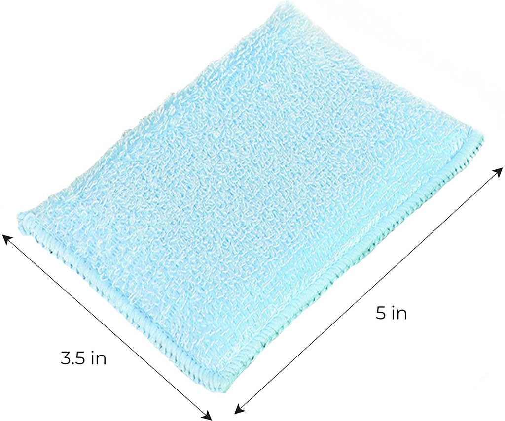 Heavy Duty Scrub Sponge with Odorless Bamboo and Rayon Fiber