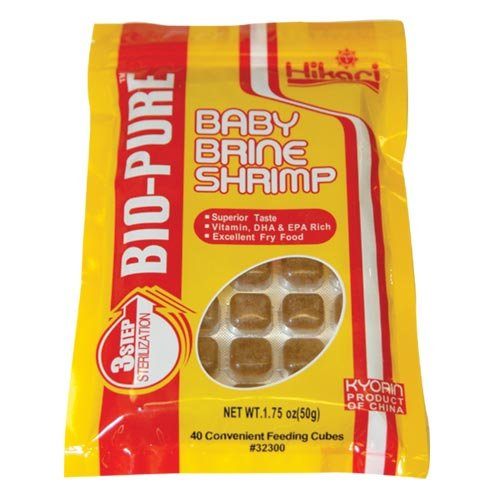 Hikari Bio-Pure Frozen Baby Brine Shrimp - Mini Cubes - 1.75 oz - Pack of 6