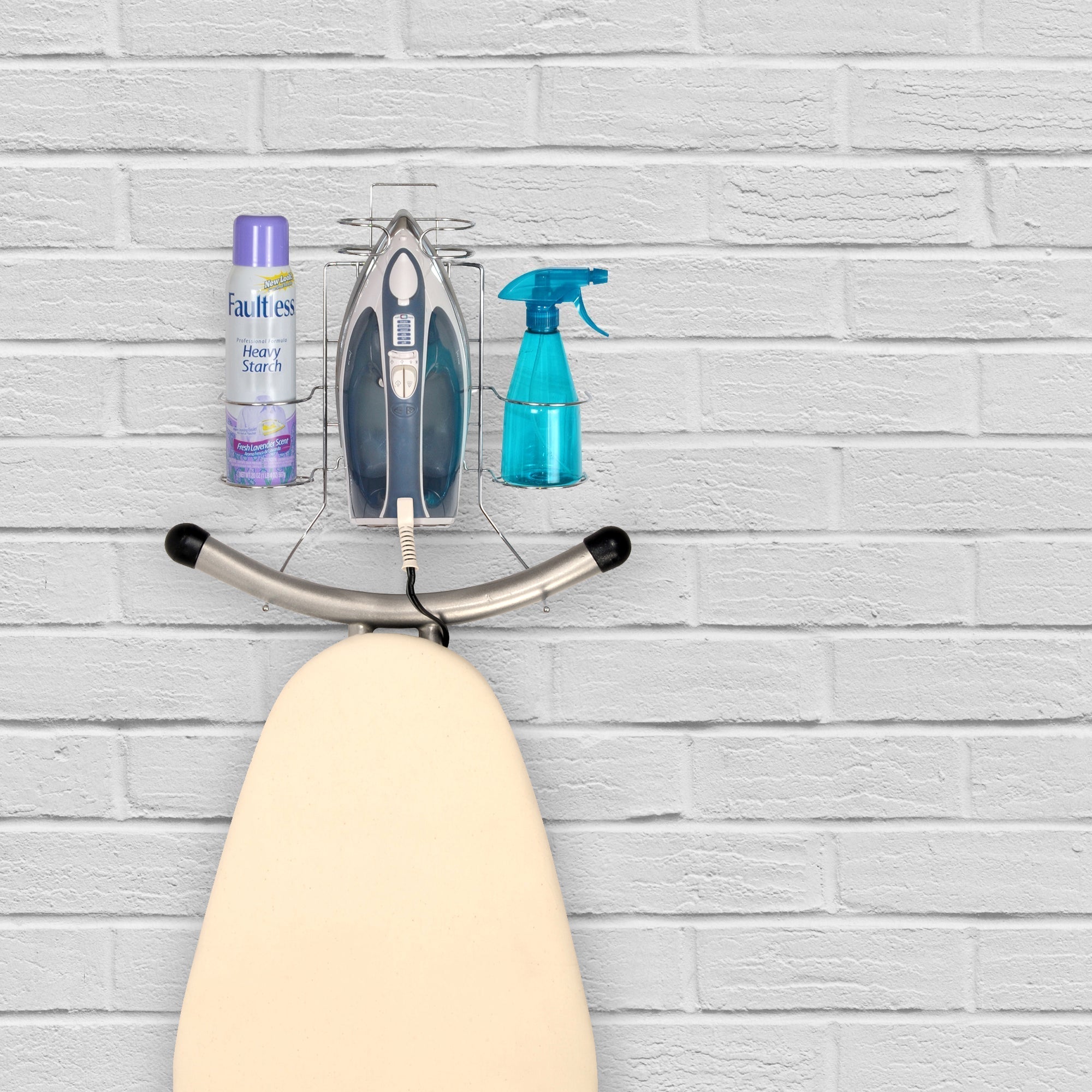Iron and Ironing Board Holder