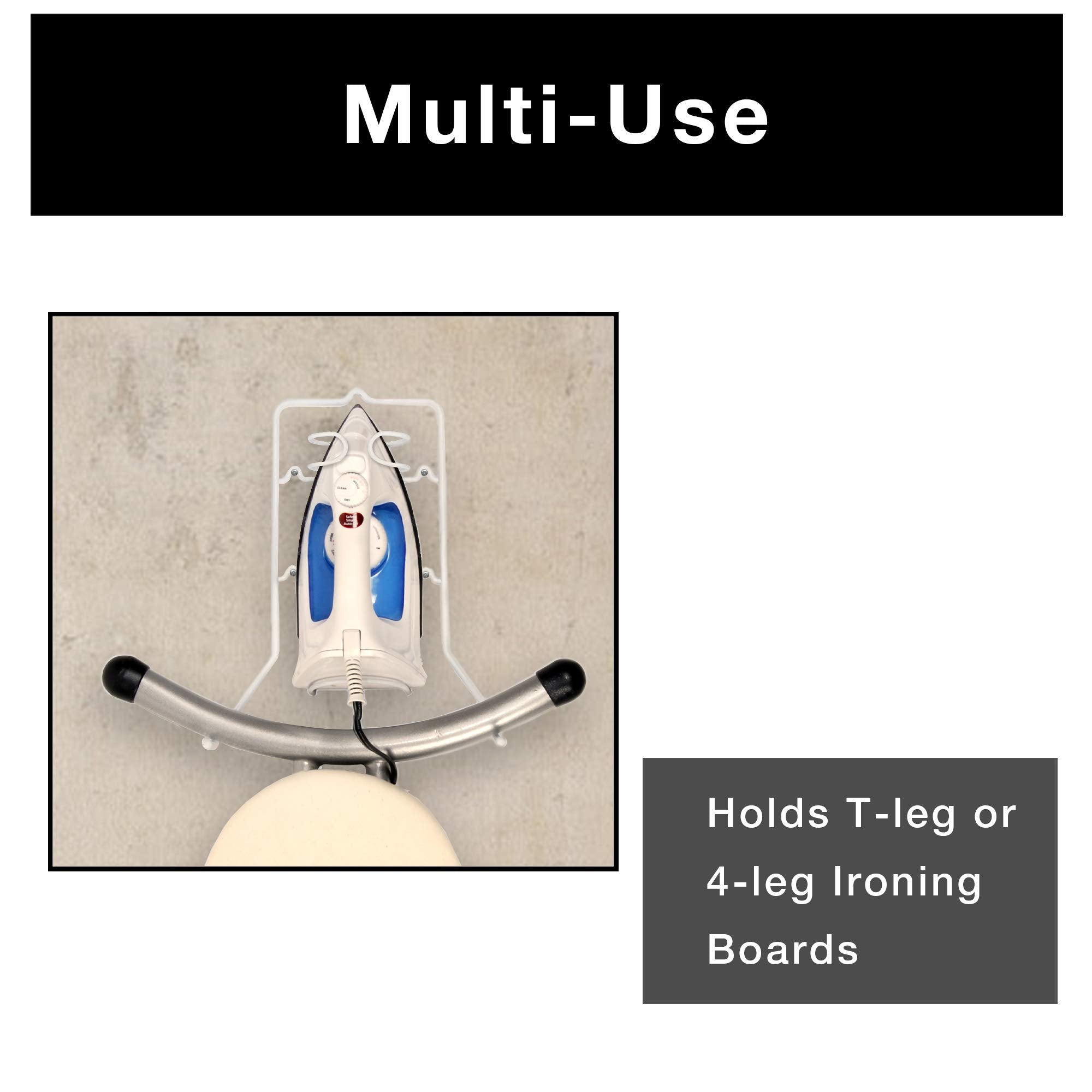 Iron and Ironing Board Holder