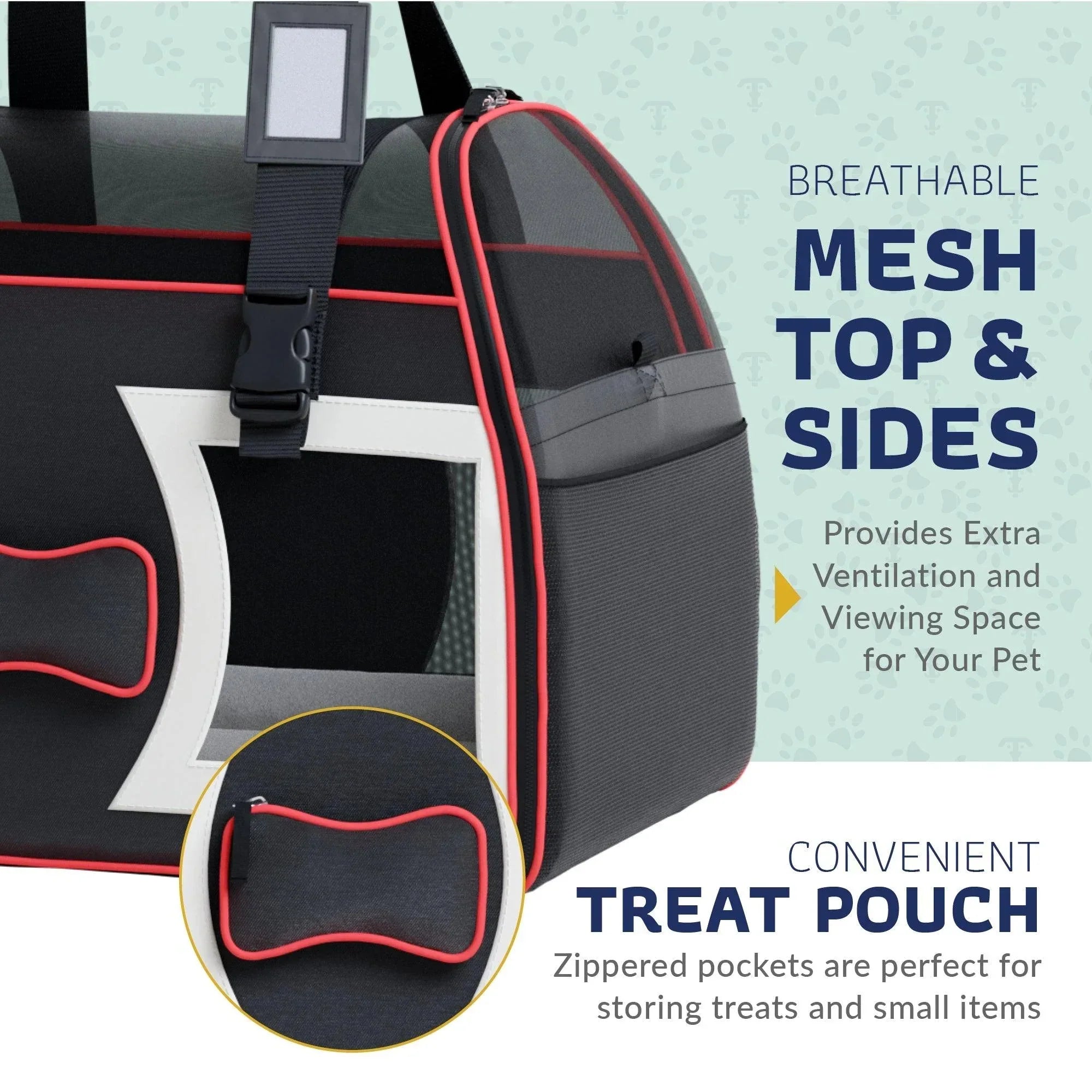 Katziela Bone Cruiser Pro Version Pet Carrier with Removable Wheels and Double Telescopic Handle