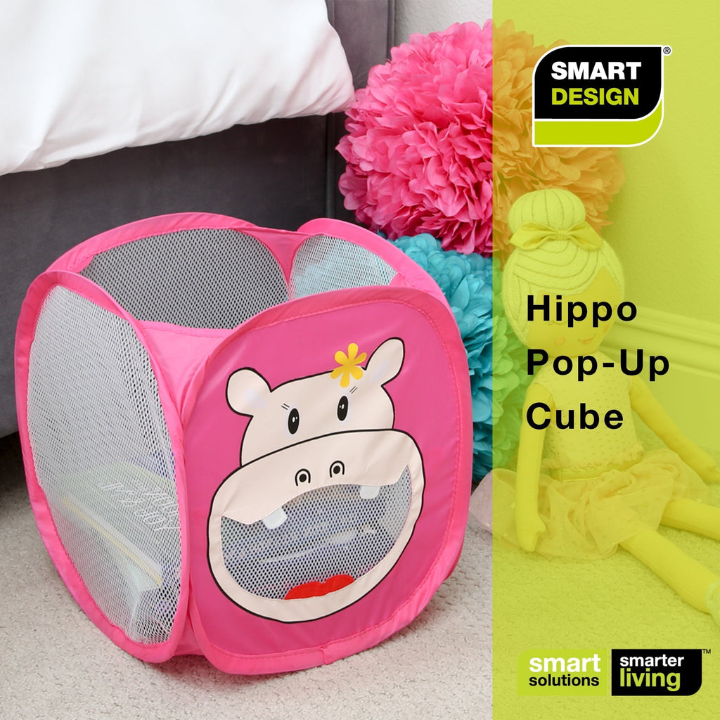 Kids Pop Up Organizer Cube with Animal Print