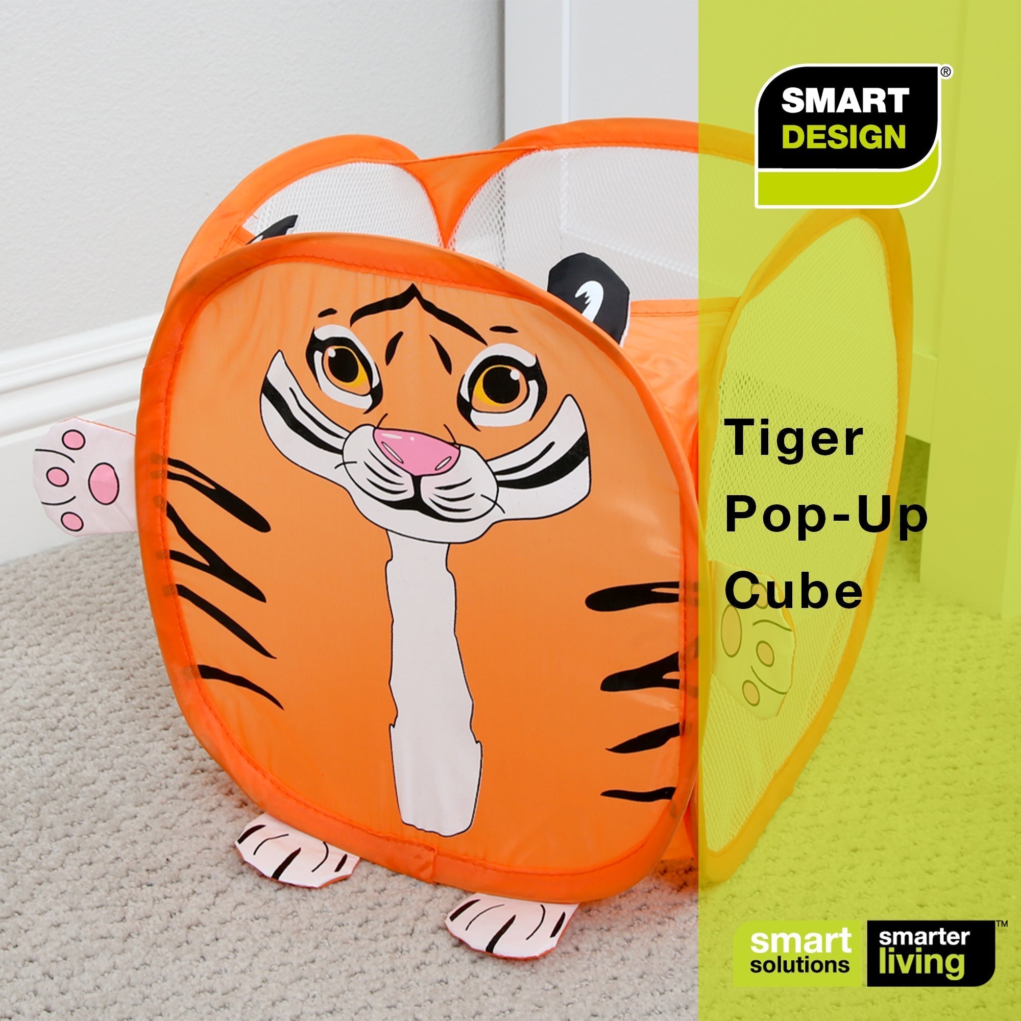 Kids Pop Up Organizer Cube with Animal Print