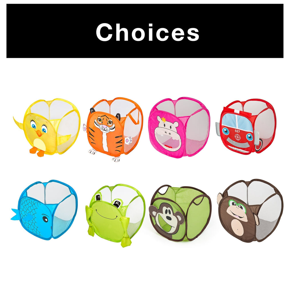 Kids Pop Up Organizer Cube with Animal Print
