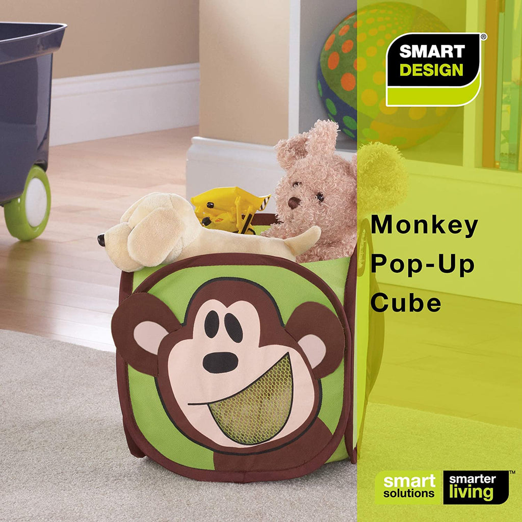 Kids Pop Up Organizer Cube with Animal Print
