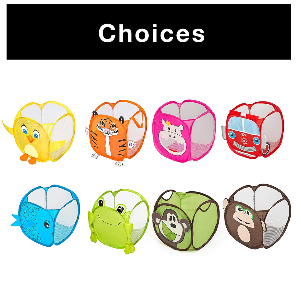 Kids Pop Up Organizer Cube with Animal Print