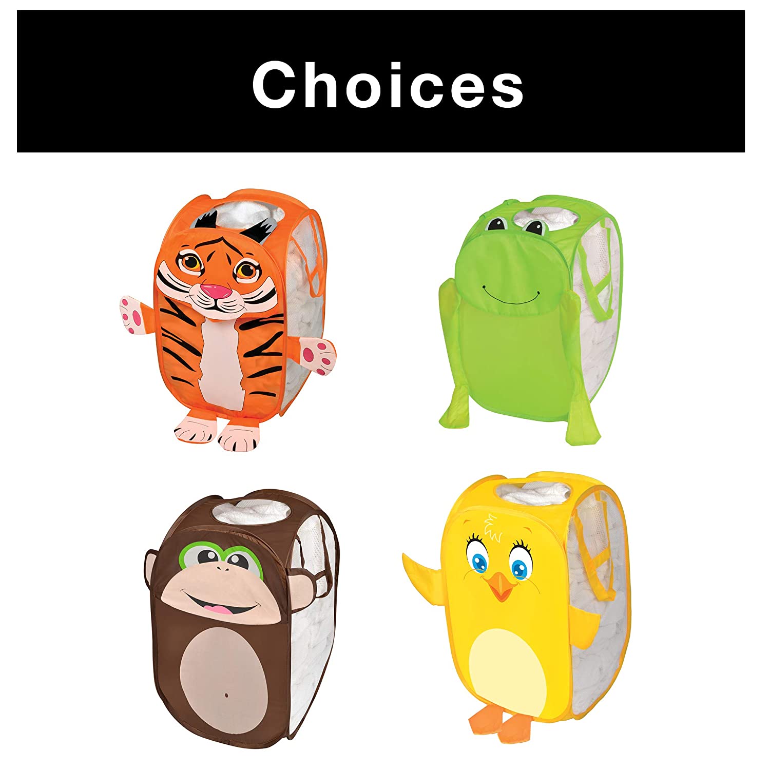 Kids Pop Up Organizer with Animal Print