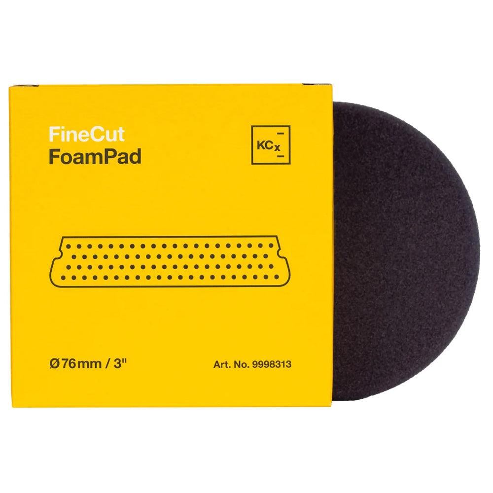 Koch-Chemie Fine Cut Foam Pad - 3", Yellow