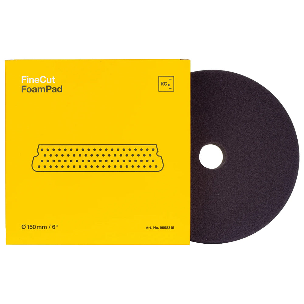 Koch-Chemie Fine Cut Foam Pad - 6", Yellow
