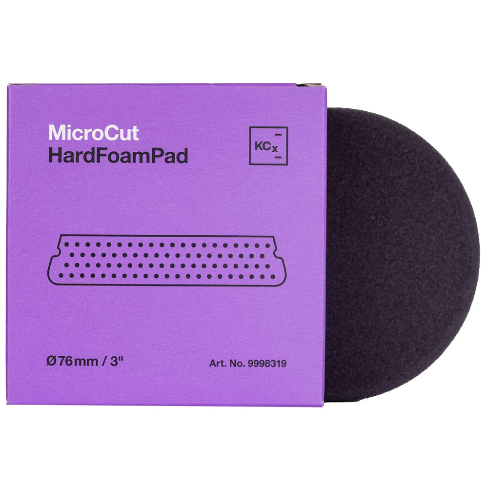 Koch-Chemie Micro Cut Hard Foam Pad - 3", Purple/Hard