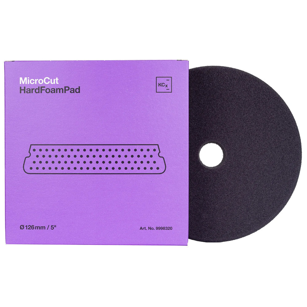 Koch-Chemie Micro Cut Hard Foam Pad - 5", Purple/Hard