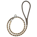 Soft Leather Dual-Color Braided Round Lead