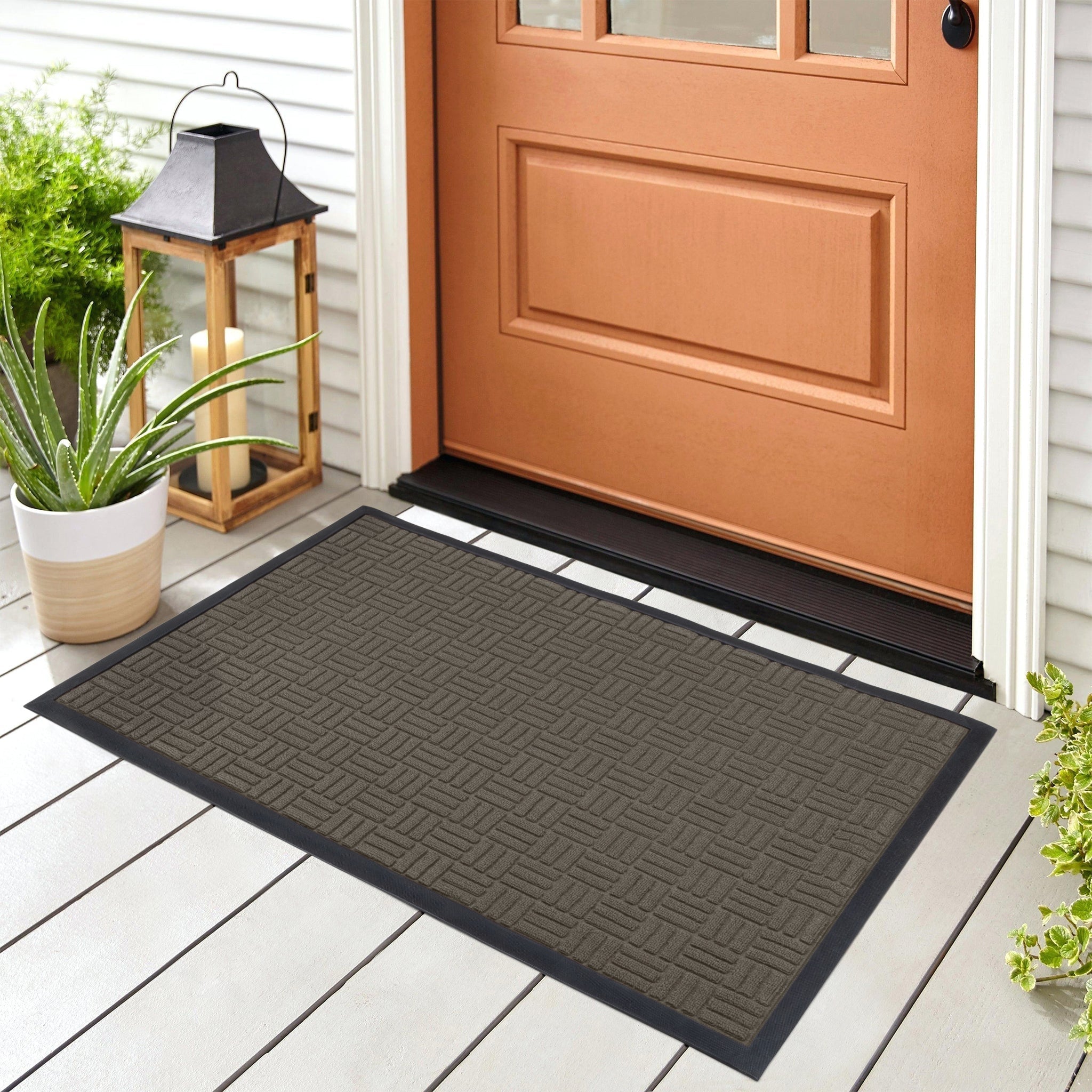 Large All-Weather Door Mat - Maze