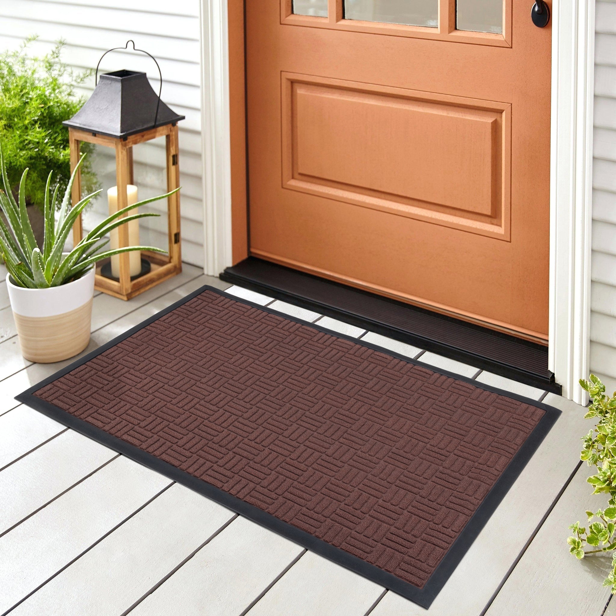 Large All-Weather Door Mat - Maze