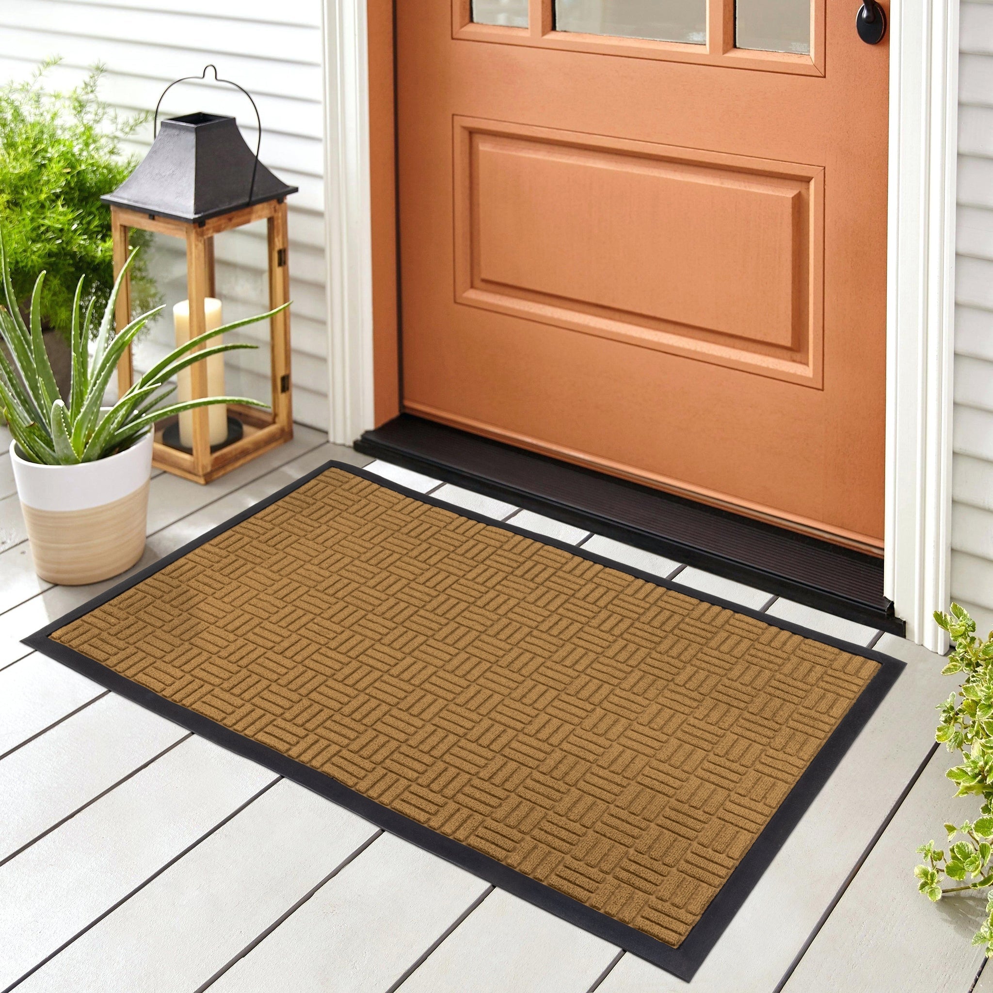 Large All-Weather Door Mat - Maze