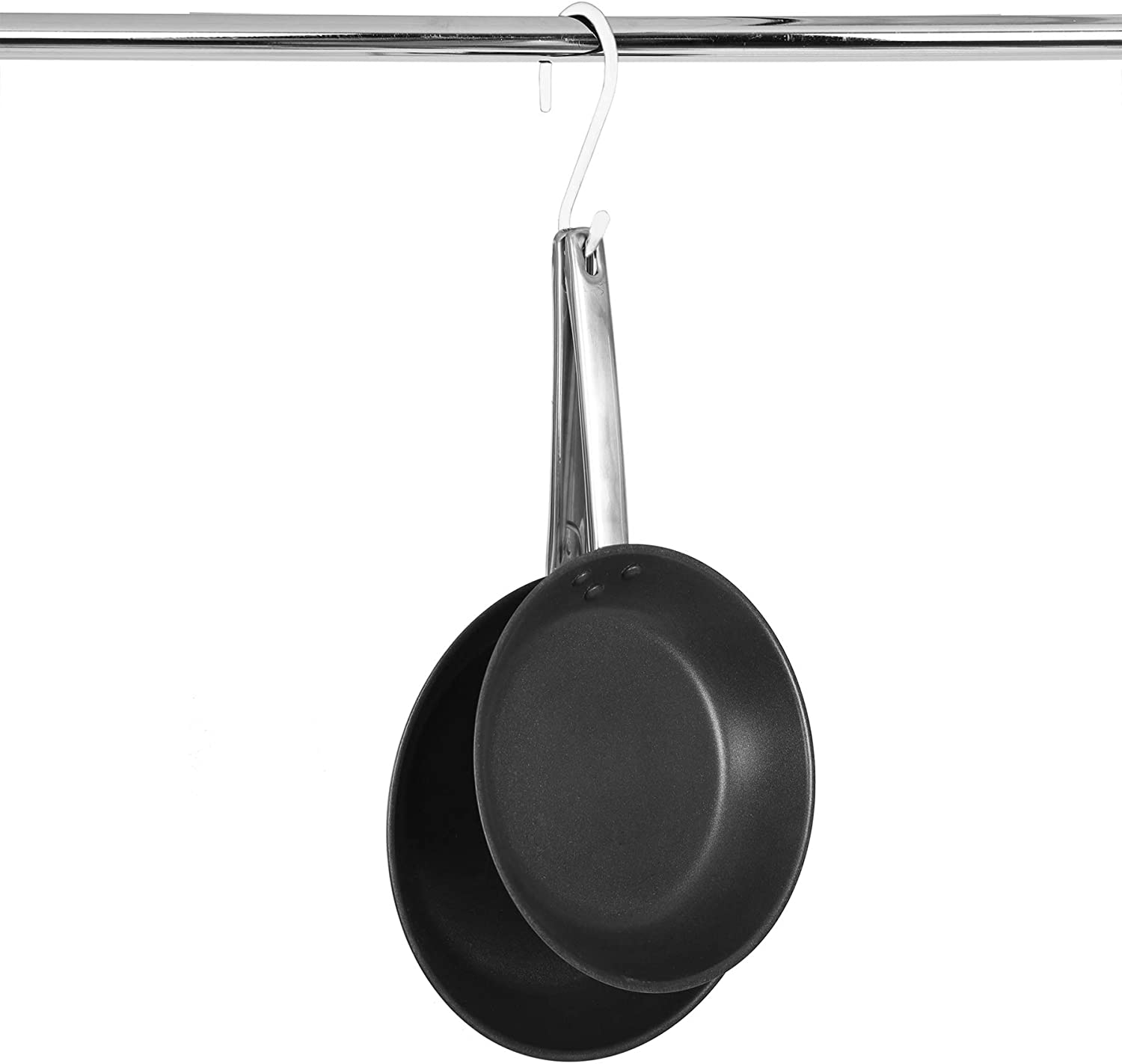 Large Premium S-Hooks with Rubber Gripped Finish - Set of 6