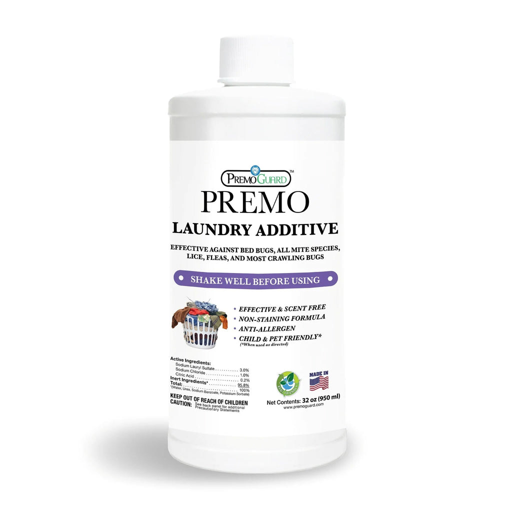 Bed Bug & Mite Killer Laundry Additive - All Natural Non-Toxic - By Premo Guard