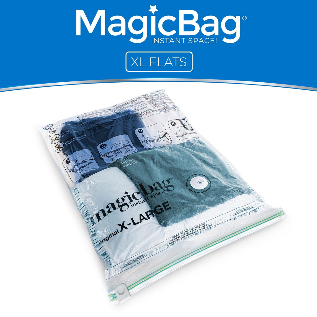 MagicBag™ Instant Space – 12 X-Large Flat Vacuum-Seal Storage Bags