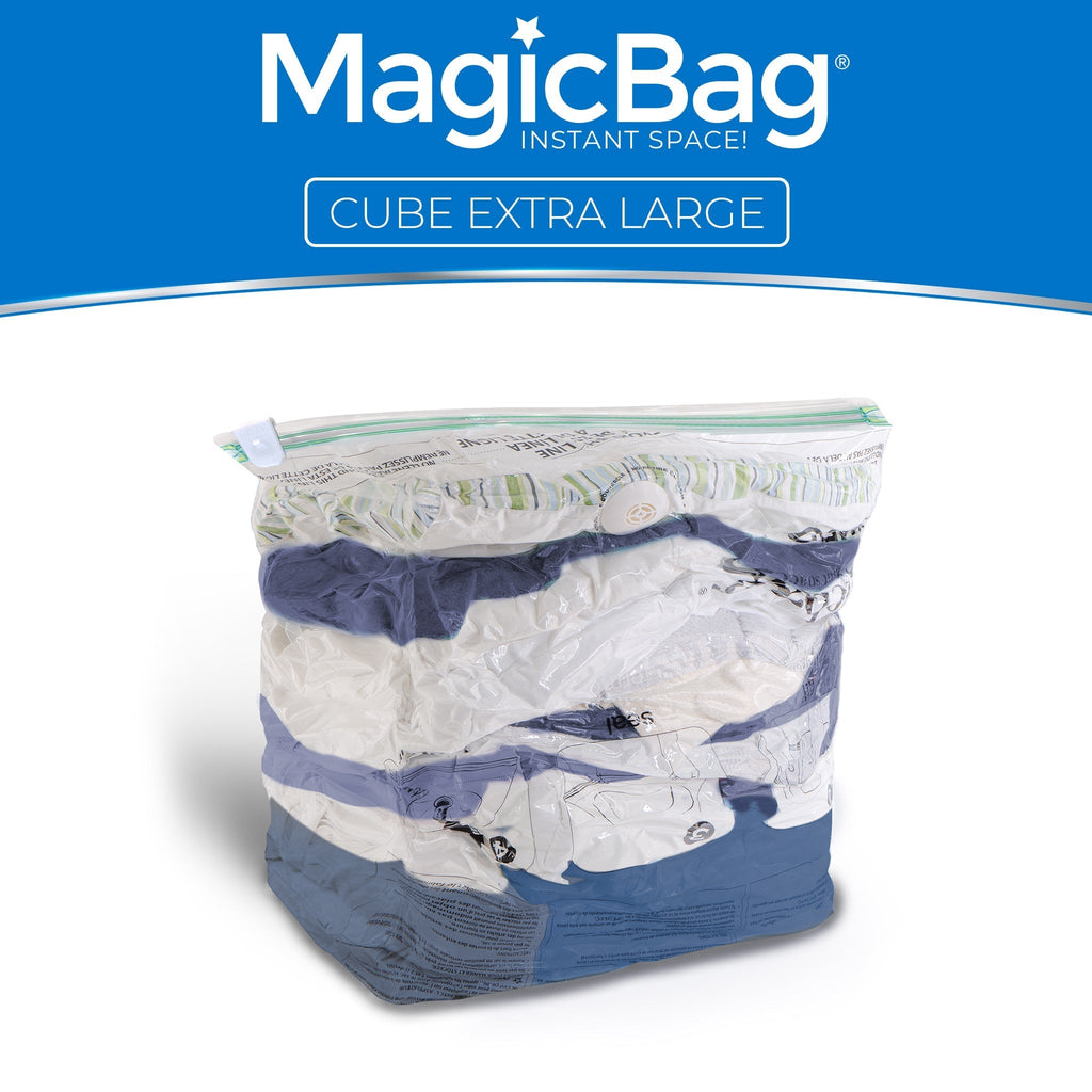 MagicBag™ Instant Space – 12 X-Large Cube Vacuum-Seal Storage Bags