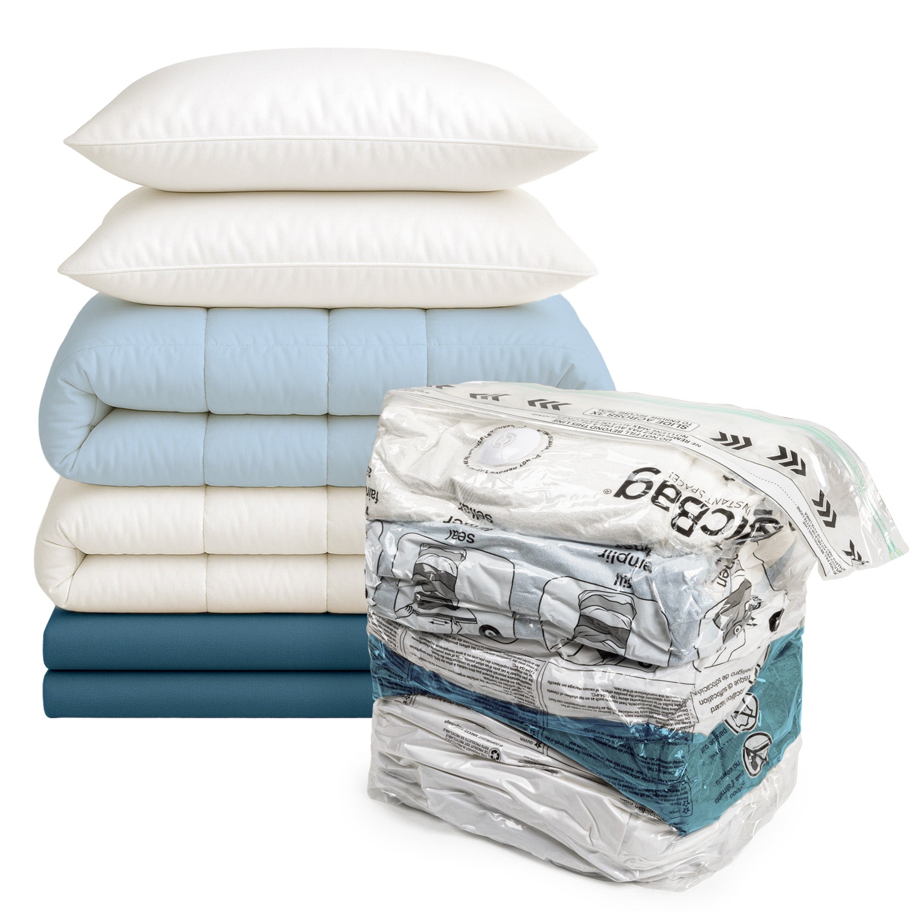 MagicBag™ Instant Space – 12 X-Large Cube Vacuum-Seal Storage Bags