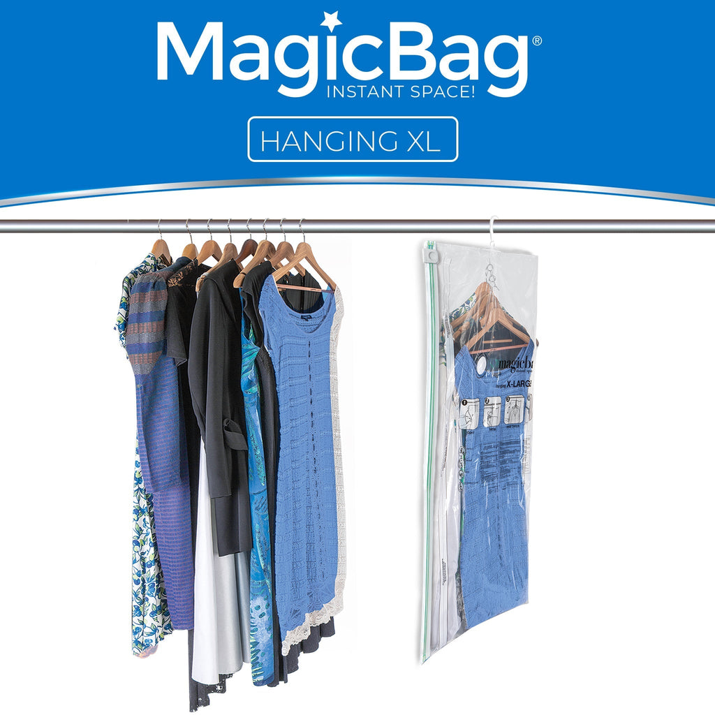 MagicBag™ Instant Space – 4 X-Large Hanging Vacuum-Seal Storage Bags