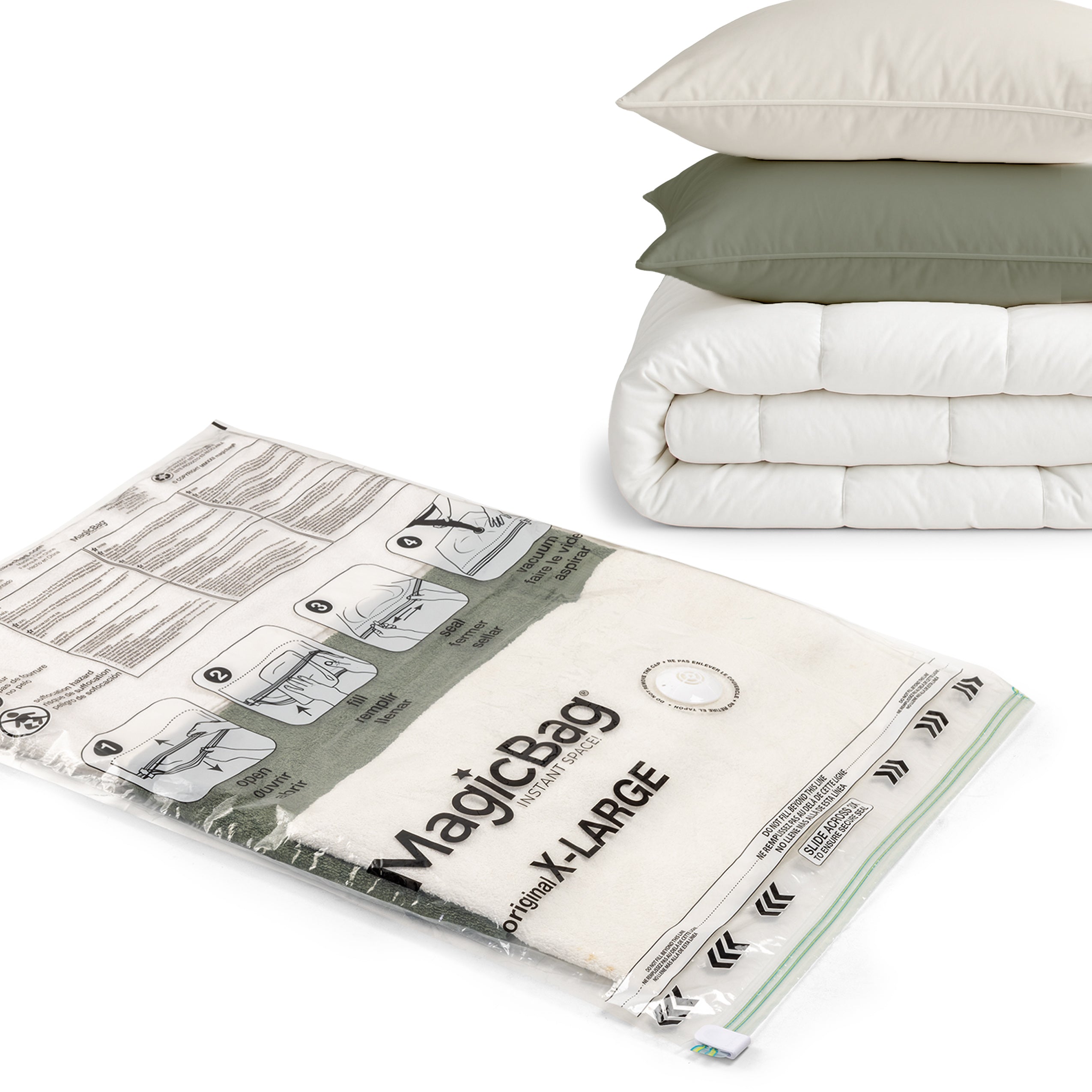 MagicBag™ Instant Space – Combo Flat Vacuum-Seal Storage Bags