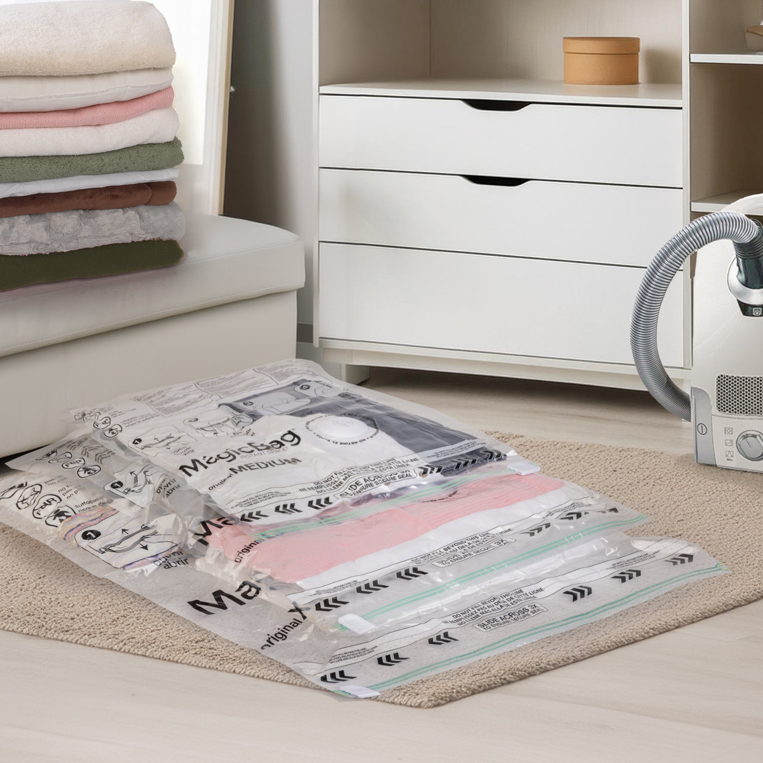 MagicBag™ Instant Space – 16 Combo Flat Vacuum-Seal Storage Bags
