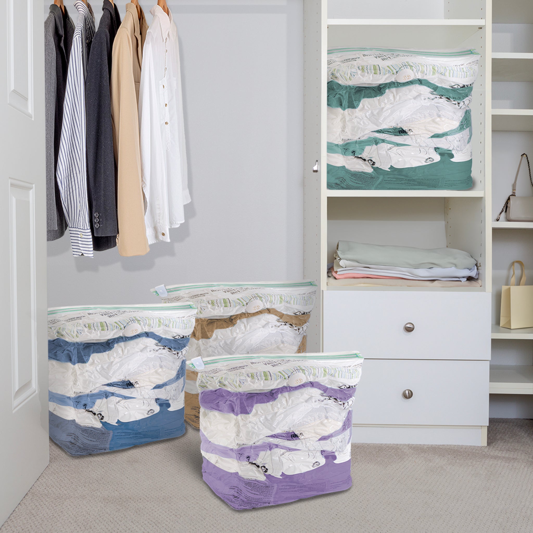 MagicBag™ Instant Space – Extra Large Cube Vacuum-Seal Storage Bags