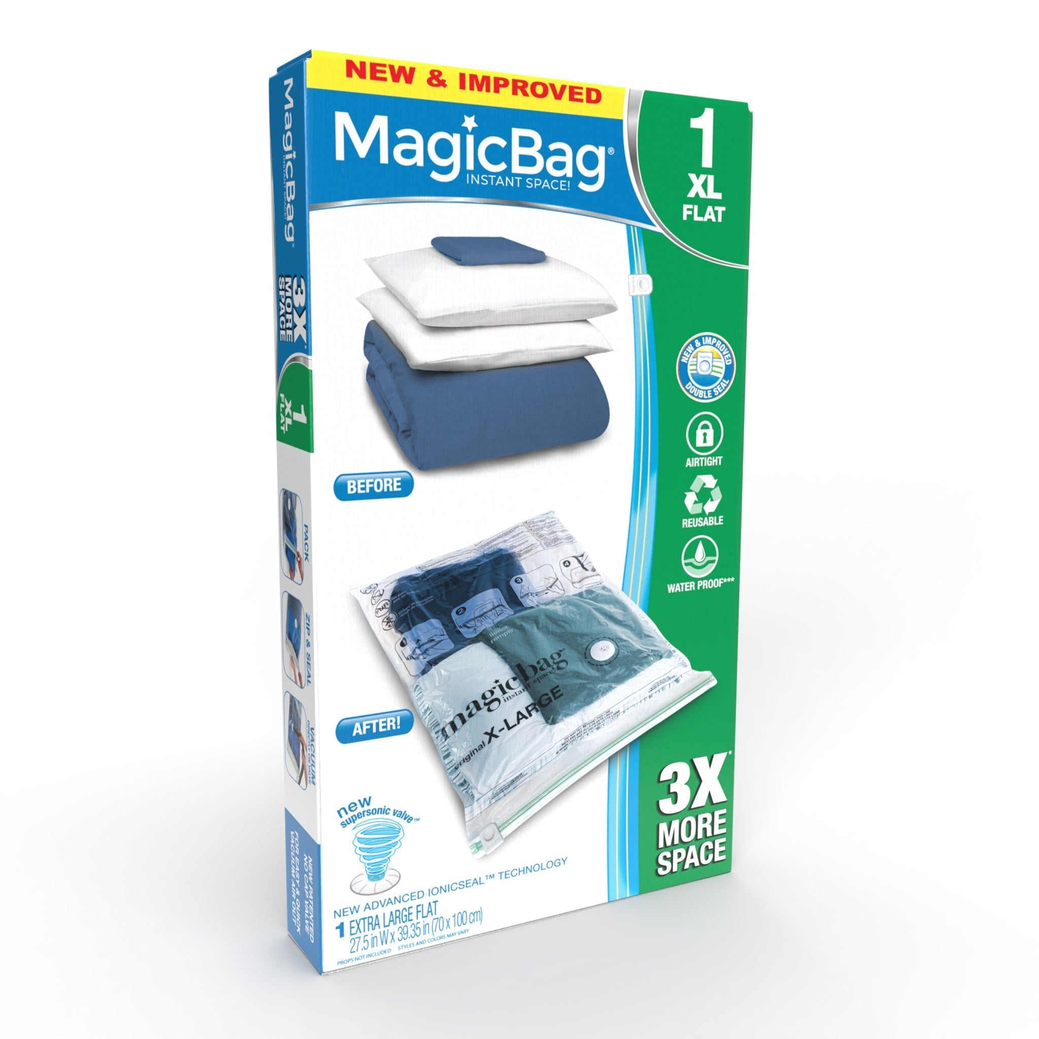 MagicBag™ Instant Space – Extra Large Flat Vacuum-Seal Storage Bags