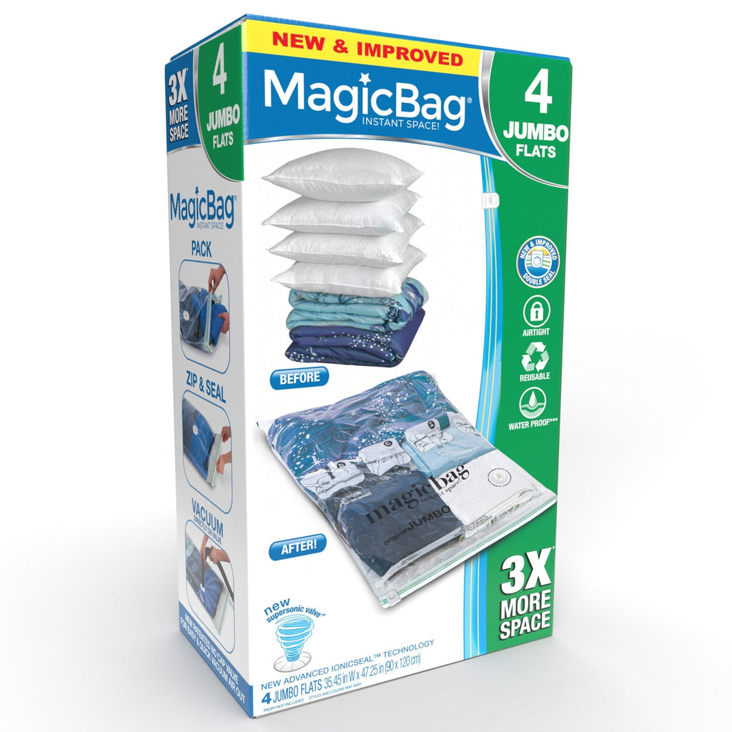 MagicBag™ Instant Space – Jumbo Flat Vacuum-Seal Storage Bags