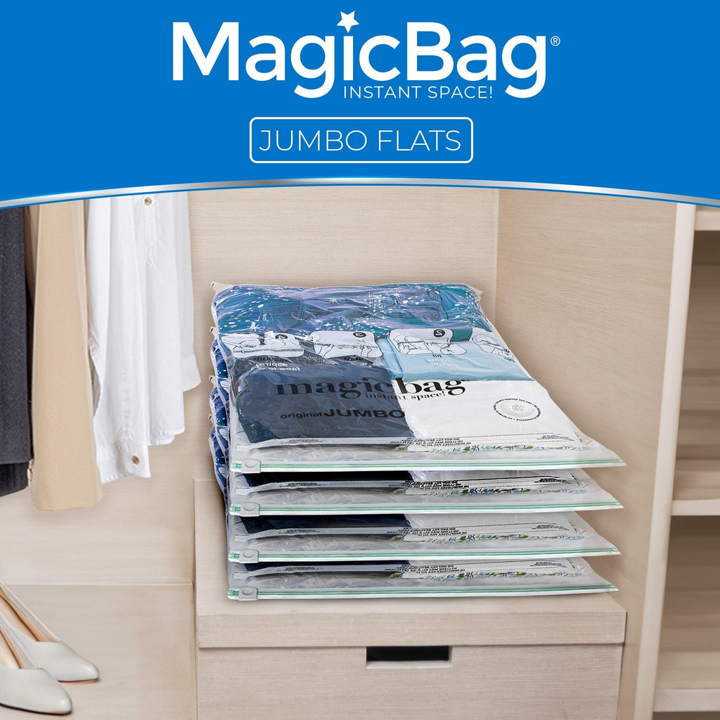 MagicBag™ Instant Space – Jumbo Flat Vacuum-Seal Storage Bags