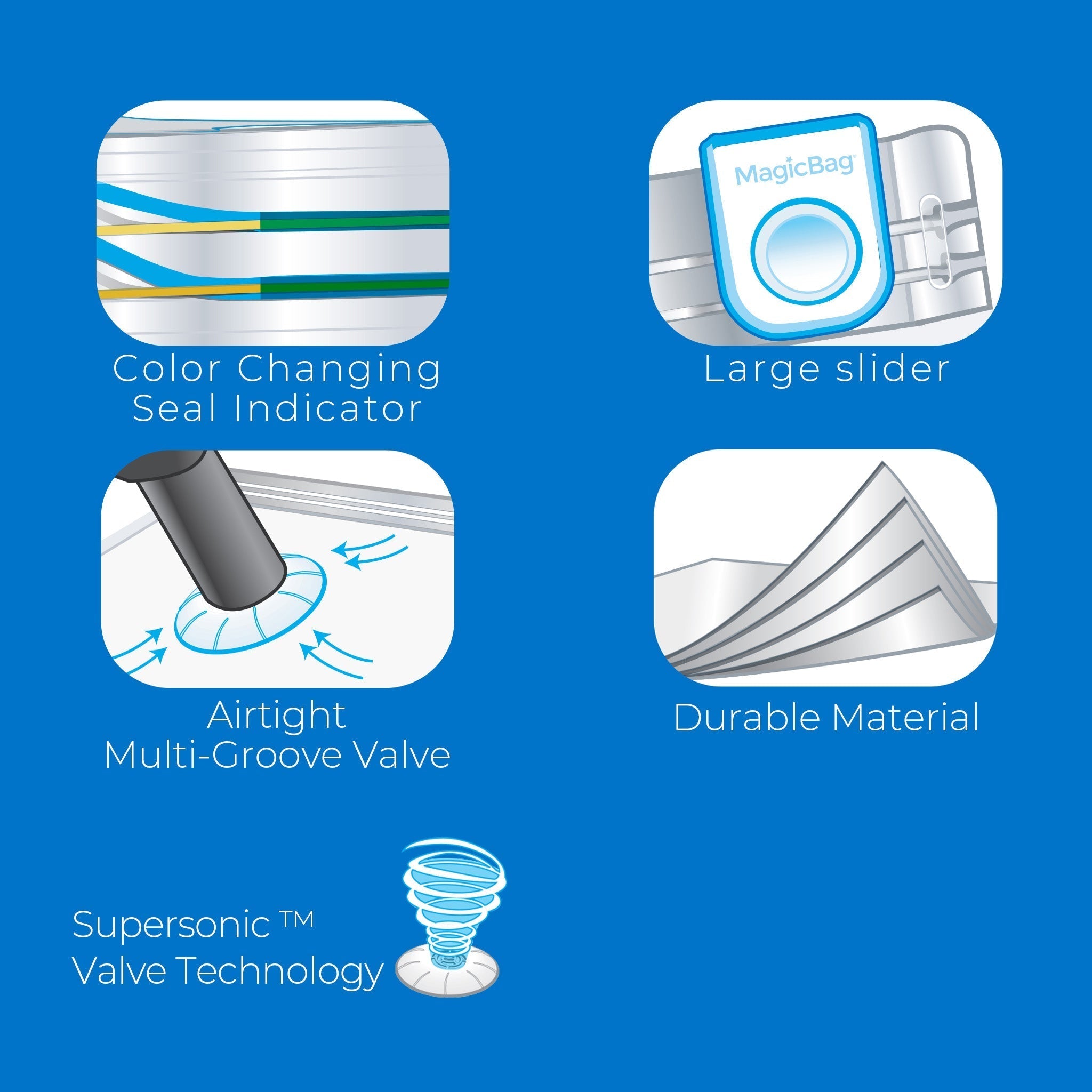 MagicBag™ Instant Space – Jumbo Flat Vacuum-Seal Storage Bags