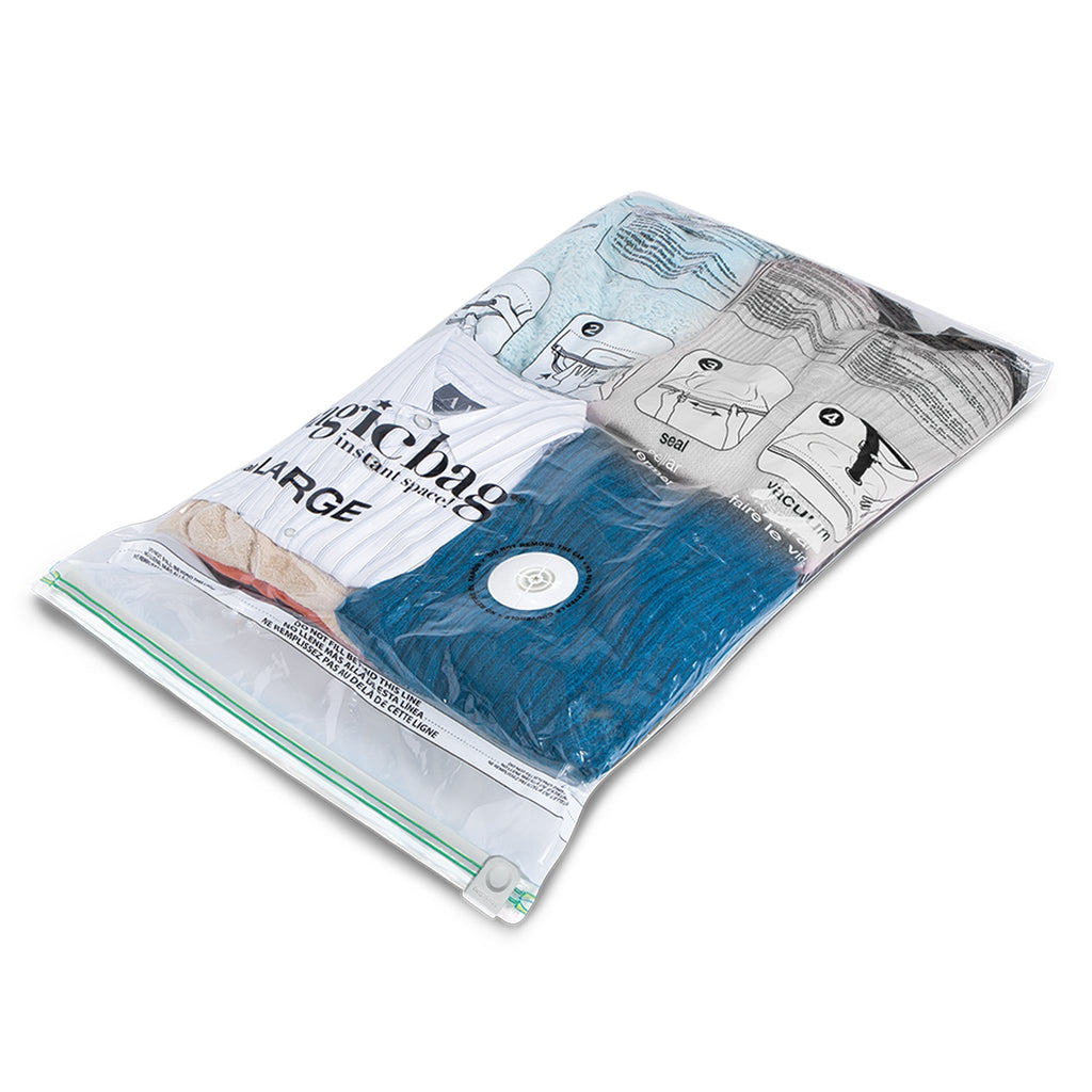MagicBag™ Instant Space – 12 Large Flat Vacuum-Seal Storage Bags