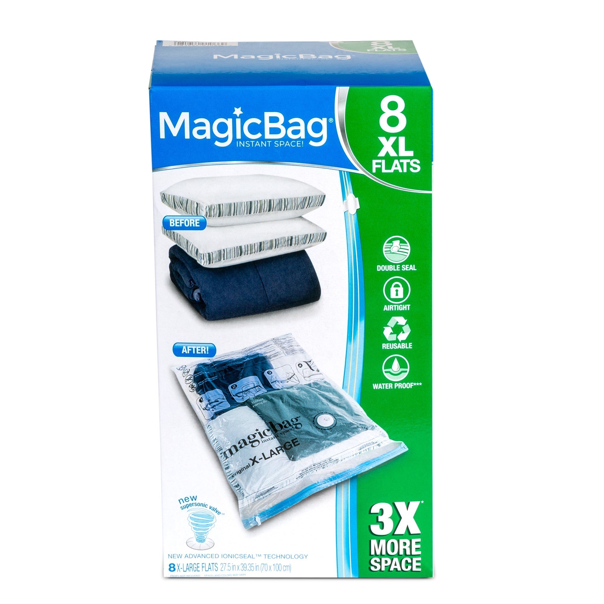 MagicBag™ Instant Space –X-Large Flat Set Vacuum-Seal Storage Bags