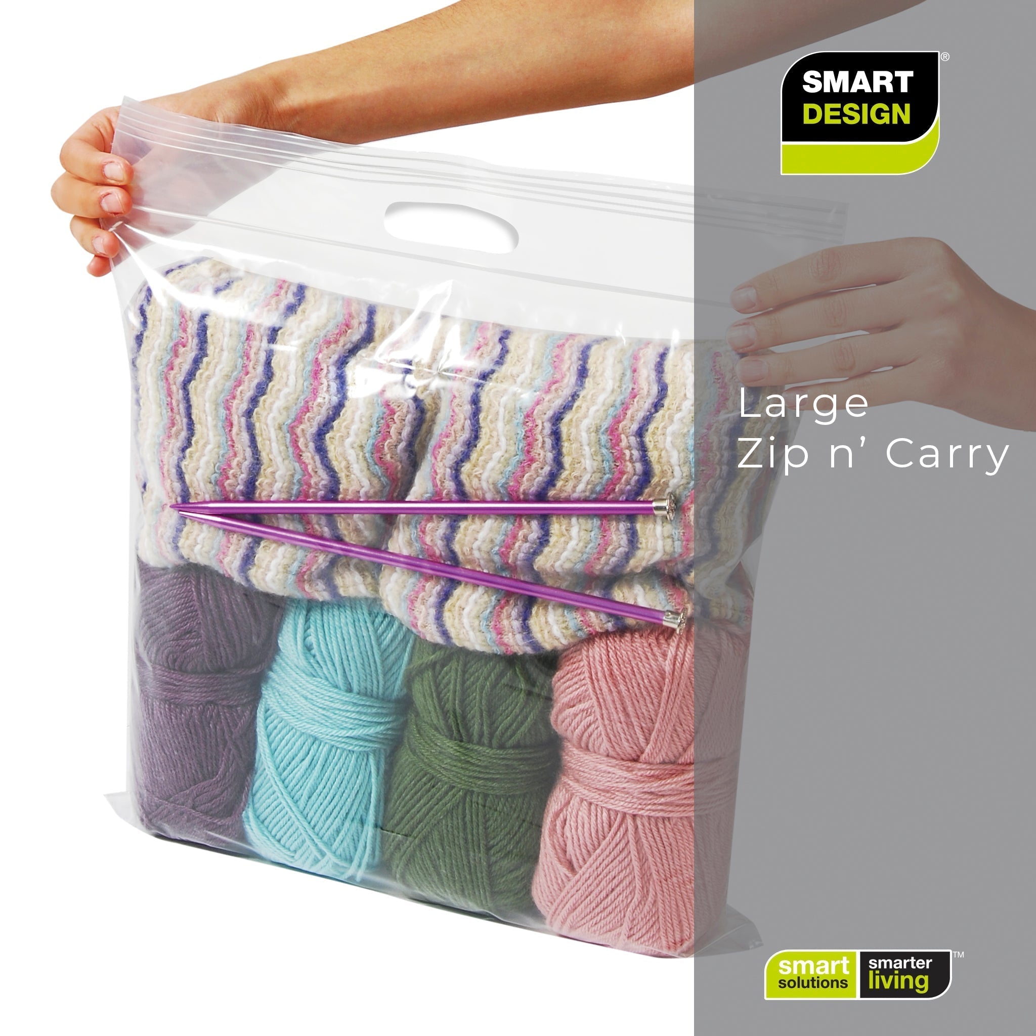 MagicBag Instant Space Zip N/Carry Bags with Handle  - Large