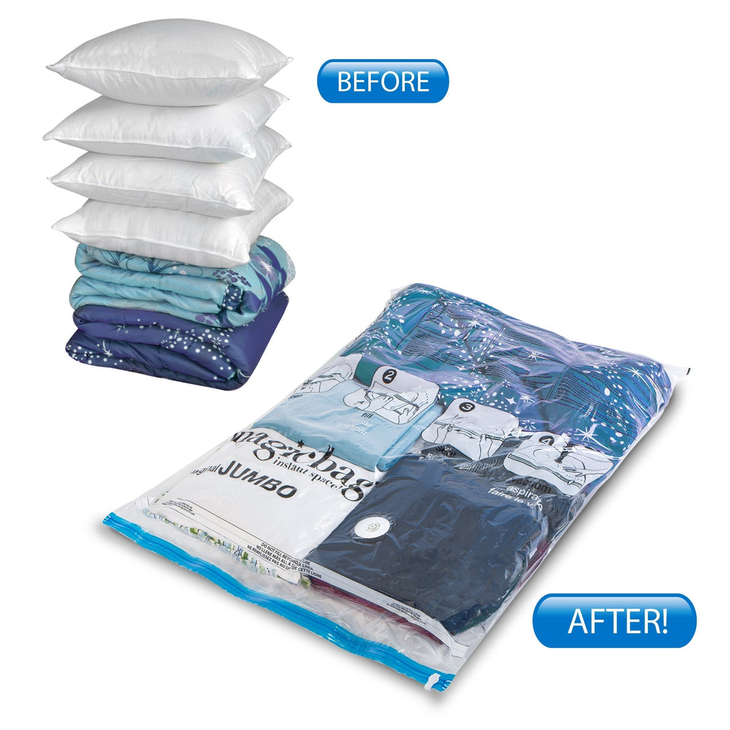 MagicBag™ Instant Space – Jumbo Flat Vacuum-Seal Storage Bags