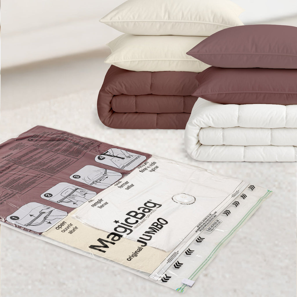 MagicBag™ Instant Space – 12 Jumbo Flat Vacuum-Seal Storage Bags