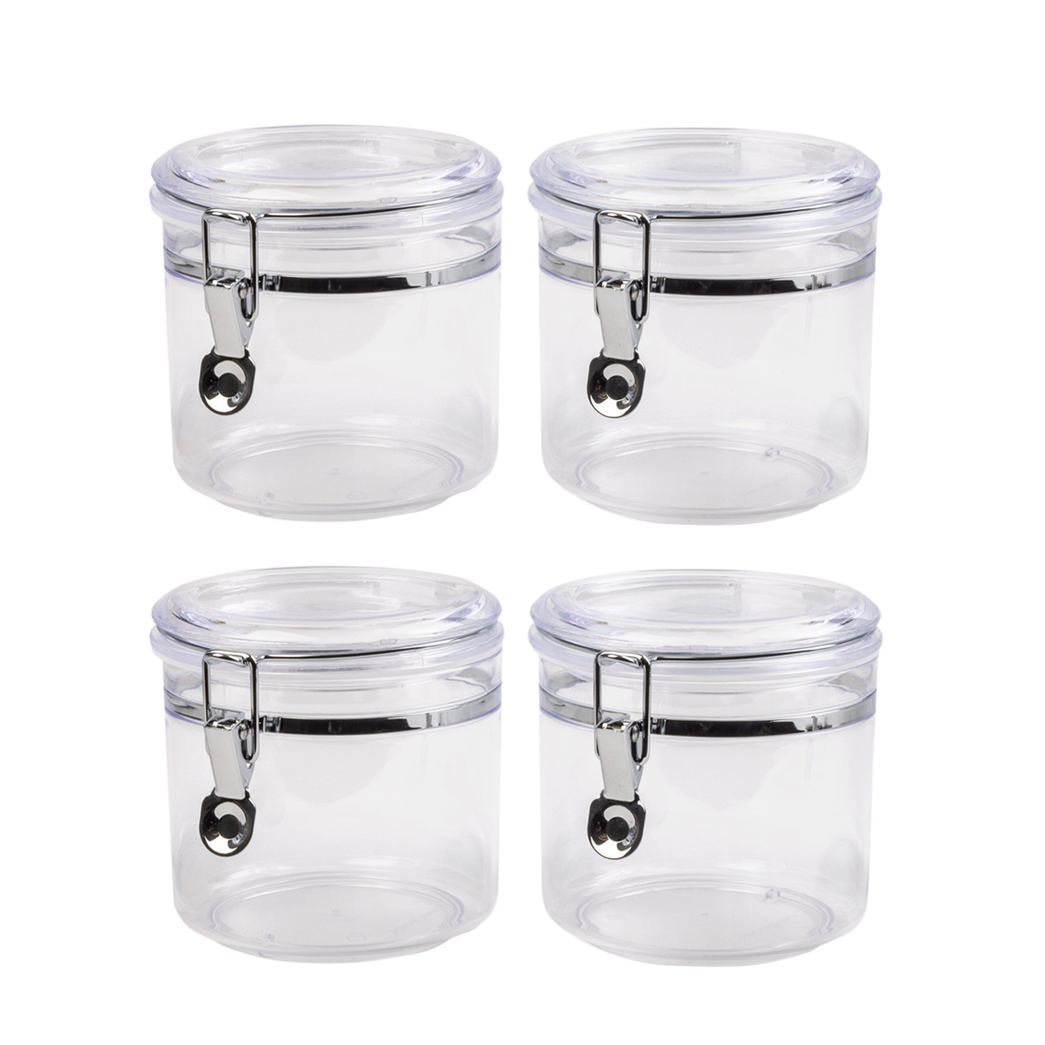 Mainstays Round Plastic Food Storage Canister - Large