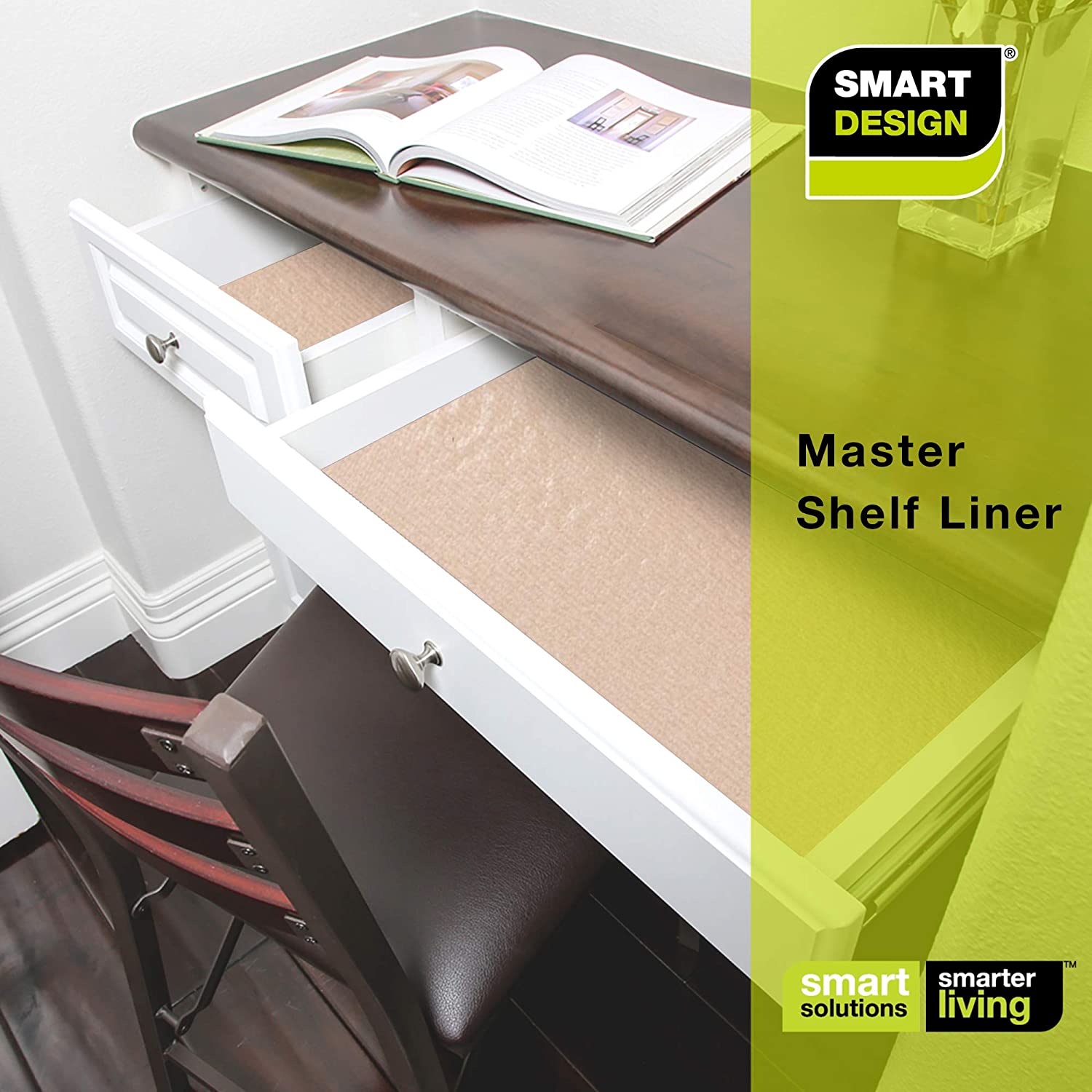Master Solid Grip Shelf Liner - 18 Inch x 24 Feet